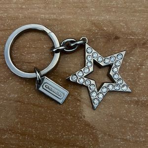 COACH RHINESTONE STAR KEYCHAIN